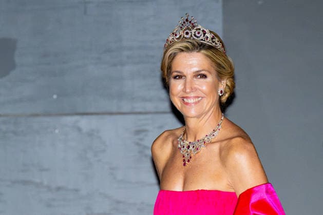 Royal Couple Offers Corps Diplomatic Dinner, Amsterdam - 23 Apr 2026 Queen Maxima at the Corps Diplomatique for a gala dinner at the Royal Palace Amsterdam. Amsterdam The Netherlands  Copyright: xMischaxSchoemakerx