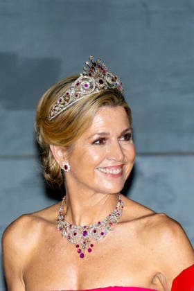Royal Couple Offers Corps Diplomatic Dinner, Amsterdam - 23 Apr 2026 Queen Maxima at the Corps Diplomatique for a gala dinner at the Royal Palace Amsterdam. Amsterdam The Netherlands  Copyright: xMischaxSchoemakerx