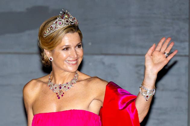 Royal Couple Offers Corps Diplomatic Dinner, Amsterdam - 23 Apr 2026 Queen Maxima at the Corps Diplomatique for a gala dinner at the Royal Palace Amsterdam. Amsterdam The Netherlands  Copyright: xMischaxSchoemakerx