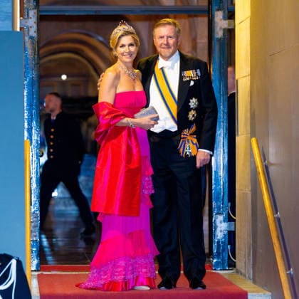 Royal Couple Offers Corps Diplomatic Dinner, Amsterdam - 23 Apr 2026 King Willem-Alexander and Queen Maxima at the Corps Diplomatique for a gala dinner at the Royal Palace Amsterdam. Amsterdam The Netherlands  Copyright: xMischaxSchoemakerx