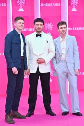 Opening Pink Carpet - The 9th Cannes Series International Festival. FC CANNES, FRANCE - APRIL 23 Stuart Campbell, Richard Gadd and Mitchell Robertson attends the Opening Pink Carpet at the 9th Cannes Series International Festival on April 23, 2026 in Cannes, France.Photo by Franck Castel ABACAPRESS.COM Cannes France  Copyright: xCastelxFranck ABACAx