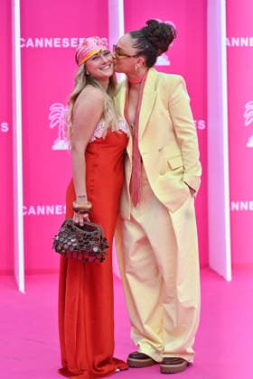 Opening Pink Carpet - The 9th Cannes Series International Festival. FC CANNES, FRANCE - APRIL 23 Charlene and Francesca attends the Opening Pink Carpet at the 9th Cannes Series International Festival on April 23, 2026 in Cannes, France.Photo by Franck Castel ABACAPRESS.COM Cannes France  Copyright: xCastelxFranck ABACAx