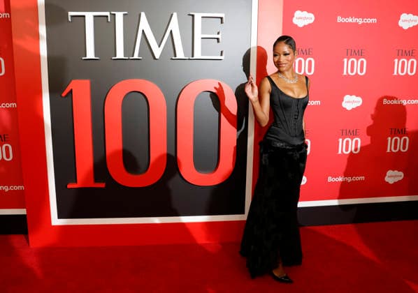 Keke Palmer arrives on the red carpet at the 2026 TIME 100 Gala at Frederick P. Rose Hall, Home of Jazz at Lincoln Center, in New York City on Thursday, April 23, 2026.  NYP20260423104 JOHNxANGELILLO