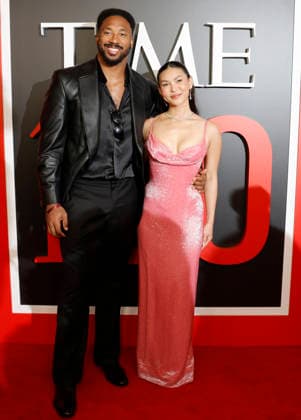 Olympic gold medalist snowboarder Chloe Kim and her boyfriend Cleveland Browns defensive end Myles Garrett arrive on the red carpet at the 2026 TIME 100 Gala at Frederick P. Rose Hall, Home of Jazz at Lincoln Center, in New York City on Thursday, April 23, 2026.  NYP20260423105 JOHNxANGELILLO