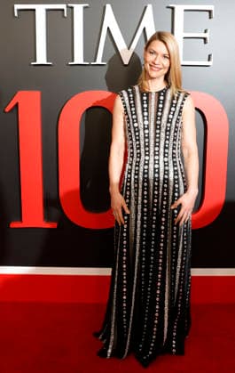 Claire Danes arrives on the red carpet at the 2026 TIME 100 Gala at Frederick P. Rose Hall, Home of Jazz at Lincoln Center, in New York City on Thursday, April 23, 2026.  NYP20260423107 JOHNxANGELILLO