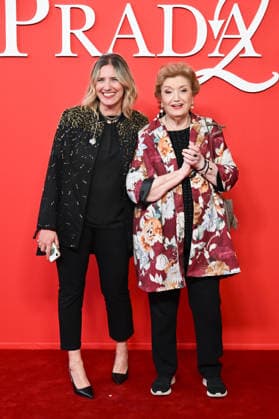 Milan, red carpet film - The Devil Wears Prada - Pictured: Mara Maionchi, Giulia Salerno  Copyright: xSimonaxChiocciax xipa-agency.netx xFotosickix IPA_Agency_IPA74183806