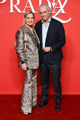 Milan, red carpet film - The Devil Wears Prada - Pictured: Simona Ventura, Giovanni Terzi  Copyright: xSimonaxChiocciax xipa-agency.netx xFotosickix IPA_Agency_IPA74184045