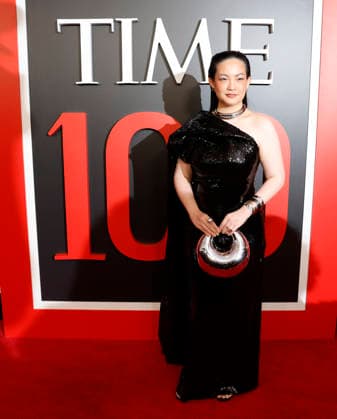 Amanda Nguyen arrives on the red carpet at the 2026 TIME 100 Gala at Frederick P. Rose Hall, Home of Jazz at Lincoln Center, in New York City on Thursday, April 23, 2025.  NYP20260423318 JOHNxANGELILLO