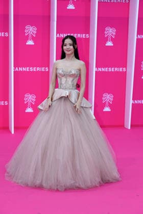 April 23, 2026, Cannes, France: Kim Jisoo attends the Opening Pink Carpet at the 9th Cannes Series International Festival. Opening Pink Carpet Canneserie- The 9th Cannes Series International Festival Cannes France  - ZUMAs197 20260423_aaa_s197_091 Copyright: xGianluigixJoriox