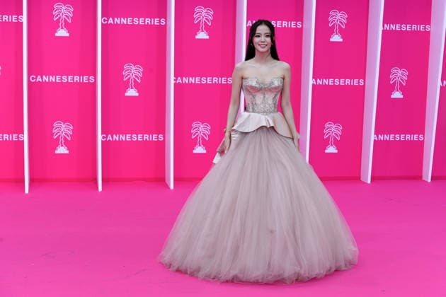 April 23, 2026, Cannes, France: Kim Jisoo attends the Opening Pink Carpet at the 9th Cannes Series International Festival. Opening Pink Carpet Canneserie- The 9th Cannes Series International Festival Cannes France - ZUMAs197 20260423_aaa_s197_084 Copyright: xGianluigixJoriox