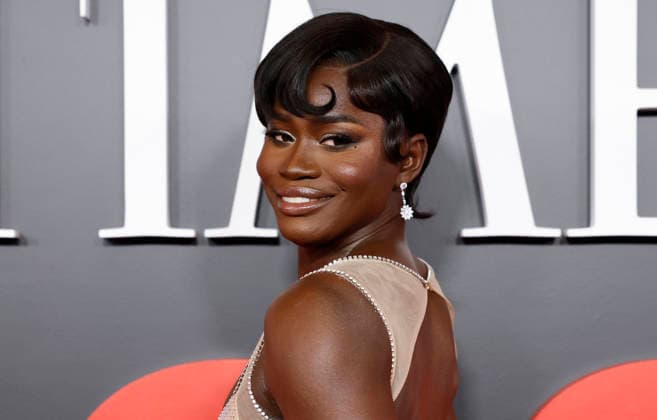 Junelle Lyles arrives on the red carpet at the 2026 TIME 100 Gala at Frederick P. Rose Hall, Home of Jazz at Lincoln Center, in New York City on Thursday, April 23, 2025.  NYP20260423337 JOHNxANGELILLO