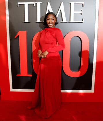 Isan Elba arrives on the red carpet at the 2026 TIME 100 Gala at Frederick P. Rose Hall, Home of Jazz at Lincoln Center, in New York City on Thursday, April 23, 2025.  NYP20260423374 JOHNxANGELILLO