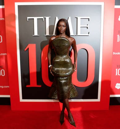Anok Yai arrives on the red carpet at the 2026 TIME 100 Gala at Frederick P. Rose Hall, Home of Jazz at Lincoln Center, in New York City on Thursday, April 23, 2025.  NYP20260423382 JOHNxANGELILLO