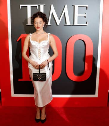 Jess Val Ortiz arrives on the red carpet at the 2026 TIME 100 Gala at Frederick P. Rose Hall, Home of Jazz at Lincoln Center, in New York City on Thursday, April 23, 2025.  NYP20260423352 JOHNxANGELILLO