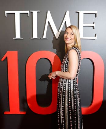Claire Danes arrives on the red carpet at the 2026 TIME 100 Gala at Frederick P. Rose Hall, Home of Jazz at Lincoln Center, in New York City on Thursday, April 23, 2025.  NYP20260423362 JOHNxANGELILLO