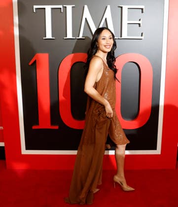 Eva Gutowski arrives on the red carpet at the 2026 TIME 100 Gala at Frederick P. Rose Hall, Home of Jazz at Lincoln Center, in New York City on Thursday, April 23, 2025.  NYP20260423372 JOHNxANGELILLO