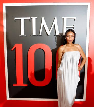 Ayan Broomfield arrives on the red carpet at the 2026 TIME 100 Gala at Frederick P. Rose Hall, Home of Jazz at Lincoln Center, in New York City on Thursday, April 23, 2025.  NYP20260423393 JOHNxANGELILLO