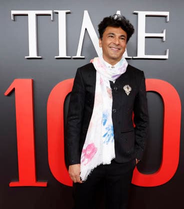 Vikas Khanna arrives on the red carpet at the 2026 TIME 100 Gala at Frederick P. Rose Hall, Home of Jazz at Lincoln Center, in New York City on Thursday, April 23, 2025.  NYP20260423339 JOHNxANGELILLO