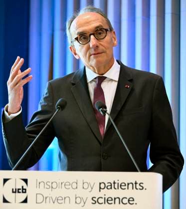 UCB inauguration attended by Princess Astrid BRAINE-L ALLEUD, BELGIUM - APRIL 24 : Jean-Christophe Tellier (CEO of UCB) pictured during the Press conference and tour were organised to mark the inauguration by the pharmaceutical group UCB of a new gene therapy facility on its Braine-l Alleud campus, attended by Princess Astrid on April 24, 2026 in Braine-l Alleud, Belgium, 24 04 2026 Braine-l Alleud Belgium  Copyright: xDidierxLebrunx