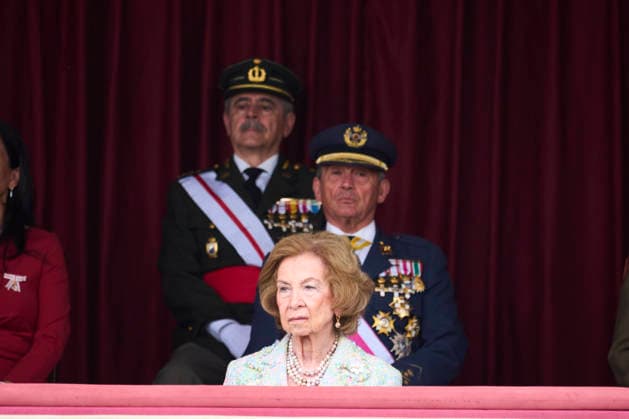 Queen Sofia attends Oath or pledge of allegiance to the Spanish flag by civilian staff The former Queen Sofia attends Oath or pledge of allegiance to the Spanish flag by civilian staff at Cuartel de El Rey on April 24, 2026 in Madrid, Spain Photo by IMAGO MPG Madrid Cuartel de El Rey Madrid Spain  Copyright: xMPGx