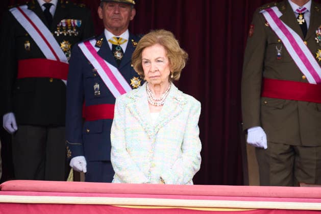 Queen Sofia attends Oath or pledge of allegiance to the Spanish flag by civilian staff The former Queen Sofia attends Oath or pledge of allegiance to the Spanish flag by civilian staff at Cuartel de El Rey on April 24, 2026 in Madrid, Spain Photo by IMAGO MPG Madrid Cuartel de El Rey Madrid Spain  Copyright: xMPGx