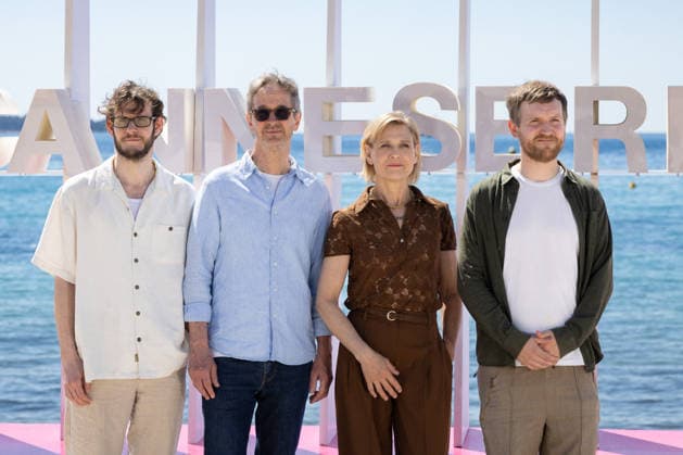 9th Cannes Series - Harvest Photocall Simon Bennebjerg, Lars Brygmann, Martin Zandvliet, Charlotte Fich and Elliot Crosset Hove attend the Harvest Photocall at the 9th Canneseries International Festival on April 24, 2026 in Cannes, France. Photo by Shootpix ABACAPRESS.COM Cannes Provence-Alpes-Cote d Azur France  Copyright: xShootpix ABACAx