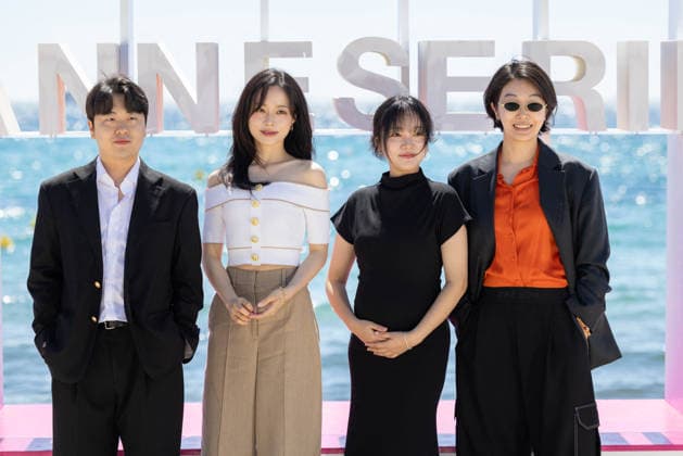 9th Cannes Series - Genfluencer Photocall Hanseok Na, Bae Yoon-kyung, Moon Ji-in and Harry Hyun attend the Genfluencer Photocall at the 9th Canneseries International Festival on April 24, 2026 in Cannes, France. Photo by Shootpix ABACAPRESS.COM Cannes France  Copyright: xShootpix ABACAx