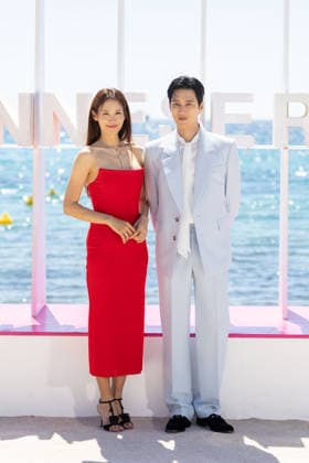 9th Cannes Series - Sacred Jewel Photocall Claudia Kim, Ahn Bo-hyun attends the Sacred Jewl Photocall at the 9th Cannes Series International Festival on April 24, 2026 in Cannes, France. Photo by Shootpix ABACAPRESS.COM Cannes France  Copyright: xShootpix ABACAx