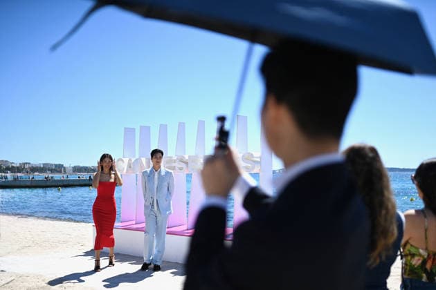 9th Cannes Series - Sacred Jewel Photocall. FC CANNES, FRANCE - APRIL 24 Claudia Kim and Ahn Bo-hyun attends the Sacred Jewel Photocall at the 9th Cannes Series International Festival on April 24, 2026 in Cannes, France. Photo by Franck Castel ABACAPRESS.COM Cannes France  Copyright: xCastelxFranck ABACAx