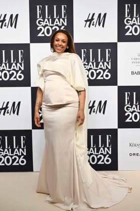 STOCKHOLM, SWEDEN 20260424 Amie Bramme Sey arrives at the Elle gala at the Grand Hotel on Friday STOCKHOLM SWEDEN x10080x  Copyright: xFredrikxSandberg TTx ELLE GALAN 2026 J5-pKPZDKMo