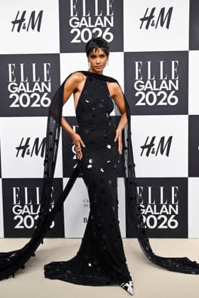 STOCKHOLM, SWEDEN 20260424 Malaika Holmén arrives at the Elle gala at the Grand Hotel on Friday STOCKHOLM SWEDEN x10080x  Copyright: xFredrikxSandberg TTx ELLE GALAN 2026 vFwitZlHiGY