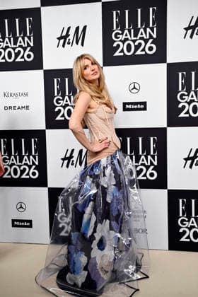 STOCKHOLM, SWEDEN 20260424 Amanda Romare arrives at the Elle gala at the Grand Hotel on Friday STOCKHOLM SWEDEN x10080x  Copyright: xFredrikxSandberg TTx ELLE GALAN 2026 4kWA8toGjUg