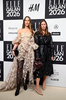 STOCKHOLM, SWEDEN 20260424 Lill Lindqvist and Ida Sjöstedt arrive at the Elle gala at the Grand Hotel on Friday STOCKHOLM SWEDEN x10080x  Copyright: xFredrikxSandberg TTx ELLE GALAN 2026 qOevR4DvKsA