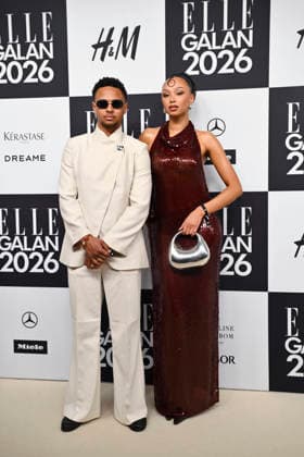 STOCKHOLM, SWEDEN 20260424 William Fellgard and Davina Fellgard arrive at the Elle gala at the Grand Hotel on Friday STOCKHOLM SWEDEN x10080x  Copyright: xFredrikxSandberg TTx ELLE GALAN 2026 hyIJKBf11mc
