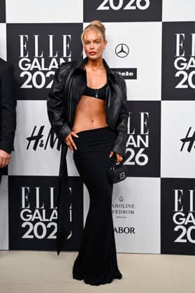 STOCKHOLM, SWEDEN 20260424 Saga Frisk Sundberg arrives at the Elle gala at the Grand Hotel on Friday STOCKHOLM SWEDEN x10080x  Copyright: xFredrikxSandberg TTx ELLE GALAN 2026 oojVJ9iQU_0