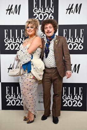 STOCKHOLM, SWEDEN 20260424 Linnea Henriksson and Wille Alin arrive at the Elle gala at the Grand Hotel on Friday STOCKHOLM SWEDEN x10080x  Copyright: xFredrikxSandberg TTx ELLE GALAN 2026 ugWruFdfGmI