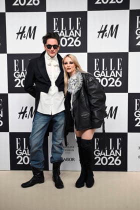 STOCKHOLM, SWEDEN 20260424 Robert Rydberg and Fiona Fitzpatrick arrive at the Elle gala at the Grand Hotel on Friday STOCKHOLM SWEDEN x10080x  Copyright: xFredrikxSandberg TTx ELLE GALAN 2026 G4yhPZEeQho