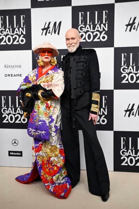 STOCKHOLM, SWEDEN 20260424 Ingela Klemetz Farago and Lars Wallin arrive at the Elle gala at the Grand Hotel on Friday STOCKHOLM SWEDEN x10080x  Copyright: xFredrikxSandberg TTx ELLE GALAN 2026 RvZsbBWAlXI