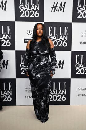 STOCKHOLM, SWEDEN 20260424 Cherrie arrives at the Elle gala at the Grand Hotel on Friday STOCKHOLM SWEDEN x10080x  Copyright: xFredrikxSandberg TTx ELLE GALAN 2026 wwAMc5xVYEU