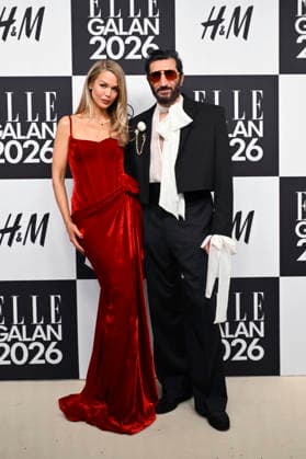 STOCKHOLM, SWEDEN 20260424 Clara Hallencreutz Fares and Fares Fares arrive at the Elle gala at the Grand Hotel on Friday STOCKHOLM SWEDEN x10080x  Copyright: xFredrikxSandberg TTx ELLE GALAN 2026 nuFydGpjMKU