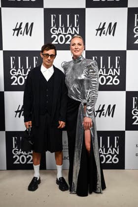 STOCKHOLM, SWEDEN 20260424 Daniel Adams Ray and Sarah Sjöström arrive at the Elle Gala at the Grand Hotel on Friday STOCKHOLM SWEDEN x10080x  Copyright: xFredrikxSandberg TTx ELLE GALAN 2026 vwzIijLdQZs