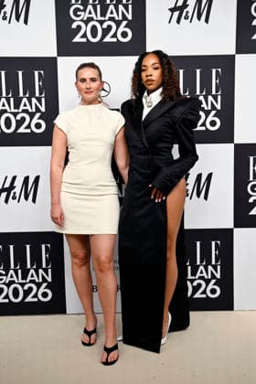 STOCKHOLM, SWEDEN 20260424 Olivia Mahr and Janice Kavander arrive at the Elle gala at the Grand Hotel on Friday STOCKHOLM SWEDEN x10080x  Copyright: xFredrikxSandberg TTx ELLE GALAN 2026 TTFKlDbUSto