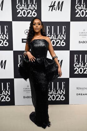 STOCKHOLM, SWEDEN 20260424 Ayan Ahmed arrives at the Elle Gala at the Grand Hotel on Friday STOCKHOLM SWEDEN x10080x  Copyright: xFredrikxSandberg TTx ELLE GALAN 2026 QYOKdJLsU_s