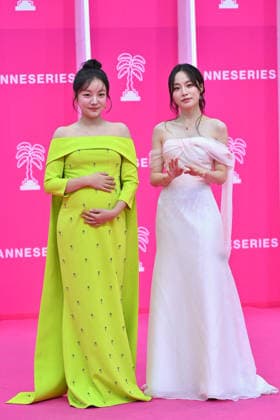 Pink Carpet - The 9th Canneseries International Festival - Day 2. FC CANNES, FRANCE - APRIL 24 Moon Ji-in and Bae Yoon-kyung attends Day Two of the 9th Canneseries International Festival on April 24, 2026 in Cannes, France. Photo by Franck Castel ABACAPRESS.COM Cannes France  Copyright: xCastelxFranck ABACAx