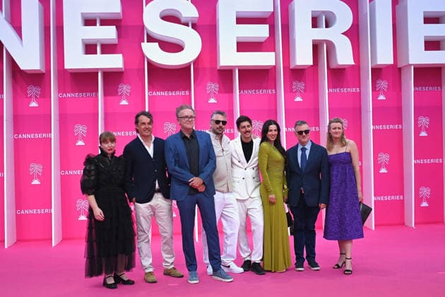 Pink Carpet - The 9th Canneseries International Festival - Day 2. FC CANNES, FRANCE - APRIL 24 Christoph Jörg, Andreas Dalsgaard, Antoine Harari, Inès Bensalem, Ezra Chowaiki and guests attends Day Two of the 9th Canneseries International Festival on April 24, 2026 in Cannes, France. Photo by Franck Castel ABACAPRESS.COM Cannes France  Copyright: xCastelxFranck ABACAx