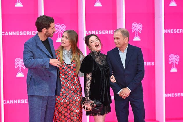 Pink Carpet - The 9th Canneseries International Festival - Day 2. FC CANNES, FRANCE - APRIL 24 Camille Razat, Victor Belmondo and Zoé Adjani-Vallat attends Day Two of the 9th Canneseries International Festival on April 24, 2026 in Cannes, France. Photo by Franck Castel ABACAPRESS.COM Cannes France  Copyright: xCastelxFranck ABACAx
