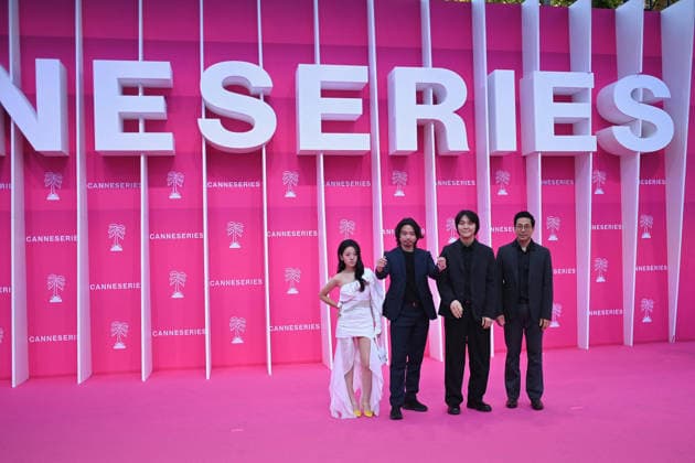 Pink Carpet - The 9th Canneseries International Festival - Day 2. FC CANNES, FRANCE - APRIL 24 Shinjung Park, Kim Mo-beom, Cho Chang-Geun and Kim Soon-mo attends Day Two of the 9th Canneseries International Festival on April 24, 2026 in Cannes, France. Photo by Franck Castel ABACAPRESS.COM Cannes France  Copyright: xCastelxFranck ABACAx