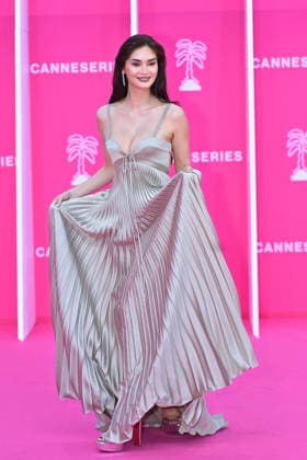 Pink Carpet - The 9th Canneseries International Festival - Day 2. FC CANNES, FRANCE - APRIL 24 Pia Wurtzbach attends Day Two of the 9th Canneseries International Festival on April 24, 2026 in Cannes, France. Photo by Franck Castel ABACAPRESS.COM Cannes France  Copyright: xCastelxFranck ABACAx