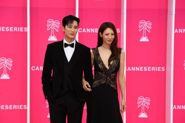 Pink Carpet - The 9th Canneseries International Festival in Cannes, France - 24 Apr 2026 Claudia Kim and Ahn Bo-hyun attend Day Two of the 9th Canneseries International Festival in Cannes. Pink Carpet - The 9th Canneseries International Festival - Day 2.April 24, 2026 Cannes France Copyright: xGianluigixJoriox xSOPAxImagesx GJorio_24,Pink Canneserie_24186