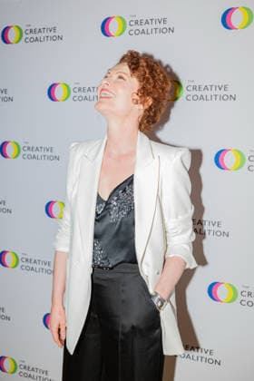 April 24, 2026, Washington, District Of Columbia, USA: WASHINGTON, District of Columbia, USA, 24 April 2026: Rebecca Wisocky poses on the red carpet during The Creative Coalition Night Before Dinner ahead of the White House CorrespondentsÃ¢â‚¬â ¢ Dinner weekend at PubKey in Washington, DC, USA. Washington USA - ZUMAk206 20260424_znp_k206_007 Copyright: xMattxKaminskyx